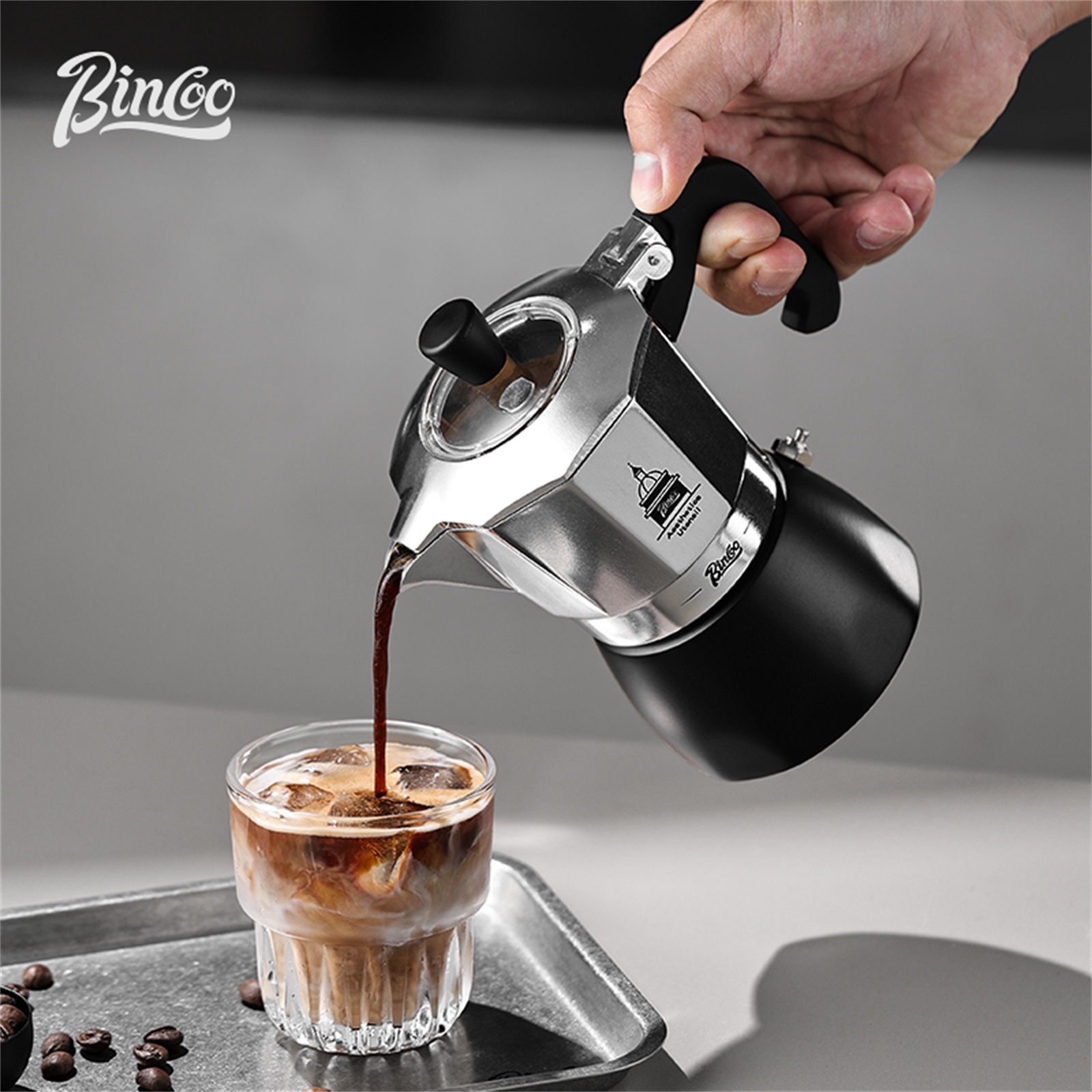 Hero Coffee Equipment - BINCOO Pentola Moka a Doppia Valvola,