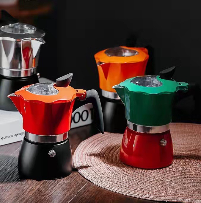 Hero Coffee Equipment - Bicolore 150/300ML Copertura visiva Moka Pot